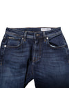 Dolce & Gabbana Dark Blue Cotton Skinny Denim Jeans