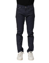 Dolce & Gabbana Dark Blue Cotton Skinny Denim Jeans