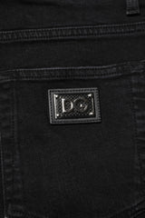 Dolce & Gabbana Black Cotton Skinny Men Denim Jeans