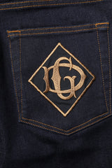 Dolce & Gabbana Black Cotton Skinny Men Denim Jeans