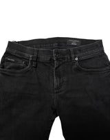 Dolce & Gabbana Black Cotton Skinny Men Denim Jeans