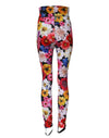 Dolce & Gabbana Multicolor Floral High Waist Leggings Pants