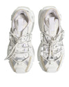 Dolce & Gabbana White Gray Low Top Space Sneakers Shoes