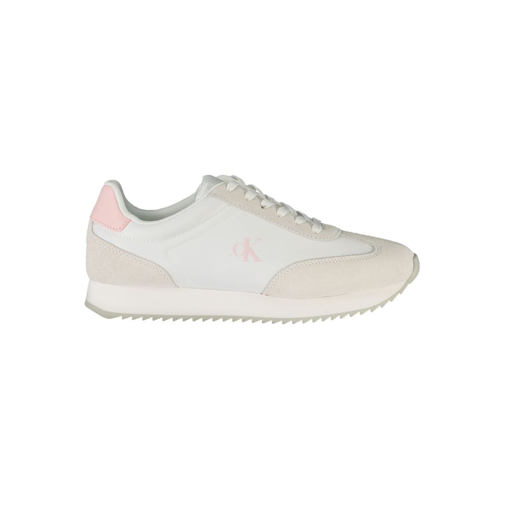 Calvin Klein Calvin Klein White Leather Women Sneaker (Shoe Size Women: EU36/US6, nan: nan, nan: nan)