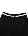 Dolce & Gabbana Black Cotton Men Jogger Sweatpants Pants