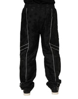 Dolce & Gabbana Black Cotton Straight Jogger Sweatpants Pants