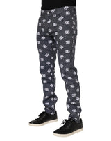 Dolce & Gabbana Dark Gray Logo Cotton Skinny Slim Denim Jeans