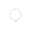 Self-Portrait Tennis necklace with bow pendant