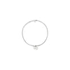 Self-Portrait Tennis necklace with bow pendant