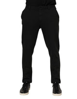 Dolce & Gabbana Dark Gray Viscose Dress Men Pants