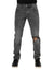 Dolce & Gabbana Gray Cotton Logo Plaque Denim Jeans