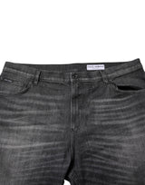 Dolce & Gabbana Gray Washed Cotton Loose Denim Jeans