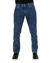 Dolce & Gabbana Blue Cotton Logo Plaque Denim Jeans