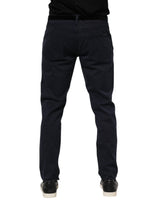 Dolce & Gabbana Blue Cotton Tapered Denim Jeans