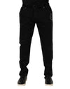 Dolce & Gabbana Black Cotton Skinny Men Denim Jeans