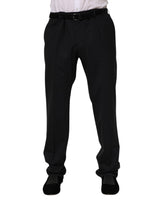 Dolce & Gabbana Black Wool Formal Dress Pants