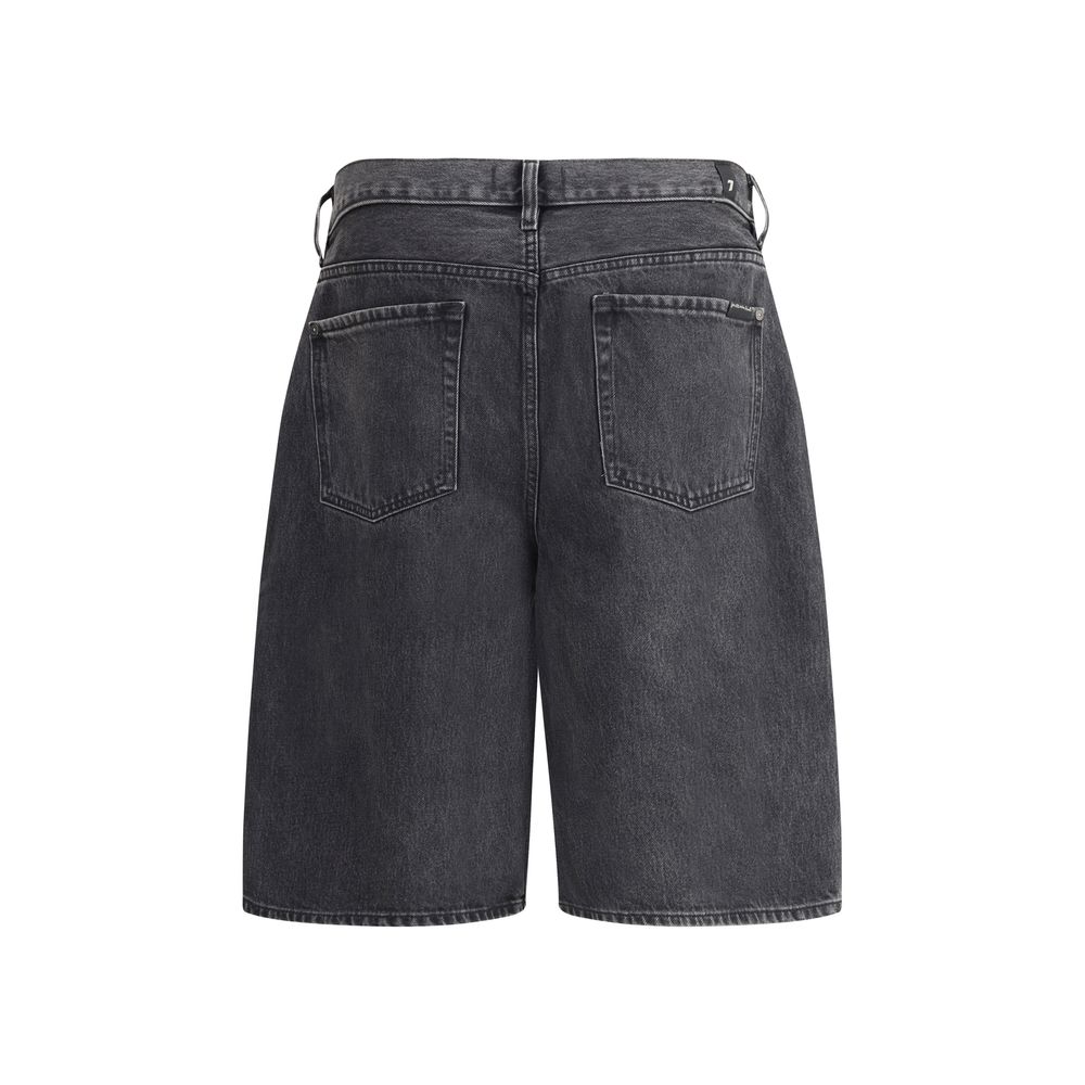 7FOR Denim Caviar Shorts - Outfito.ae