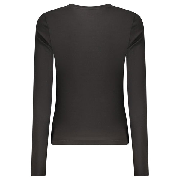 Guess Jeans Black Cotton Tops & T-Shirt