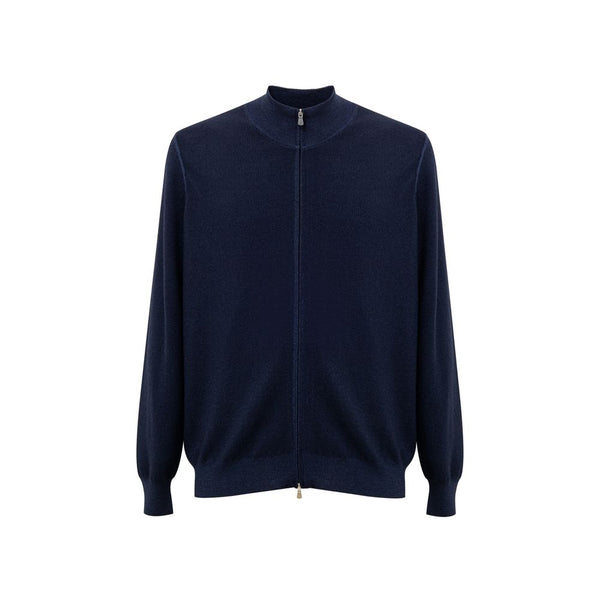 Gran Sasso Blue Wool T-Shirt