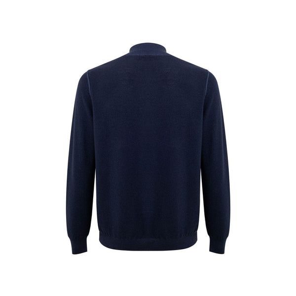 Gran Sasso Blue Wool T-Shirt