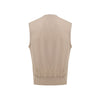 Gran Sasso Beige Cotton Sleveless Jacket