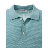 Gran Sasso Blue Cotton Polo Shirt
