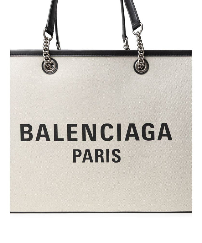 Balenciaga Gray Cotton Tote Bag