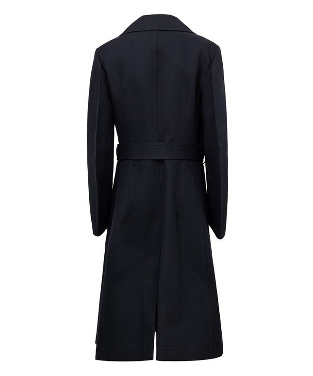 Bottega Veneta Blue Cotton Trench Coat