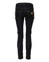 Dolce & Gabbana Blue Cotton PRETTY LowWaist Skinny Denim Jeans