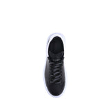 Alexander McQueen Black Calf Leather Bos Taurus Platform Sneakers