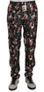 Dolce & Gabbana Red Musical Instrument Print Sleepwear Pants