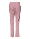 Dolce & Gabbana Pink Wool Mid Waist Tapered Pants