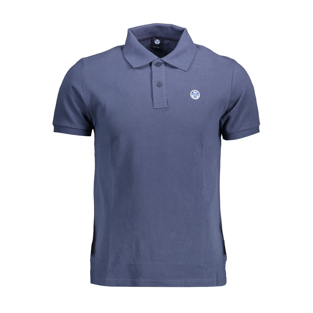 North Sails Blue Cotton Polo Shirt