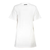 Cavalli Class White Cotton Dress