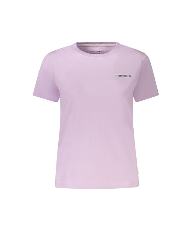 Guess Jeans Purple Cotton Women T-Shirt