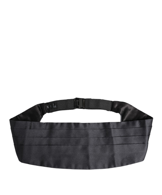 Dolce & Gabbana Dark Blue 100% Silk Belt Waist Cummerbund