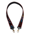 Dolce & Gabbana Black Cotton Printed Women Bag Accessory Shoulder Strap