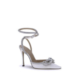 MACH & MACH White Silk High Heel Pumps