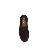 Tod's Brown Rubber Slip-On Loafers