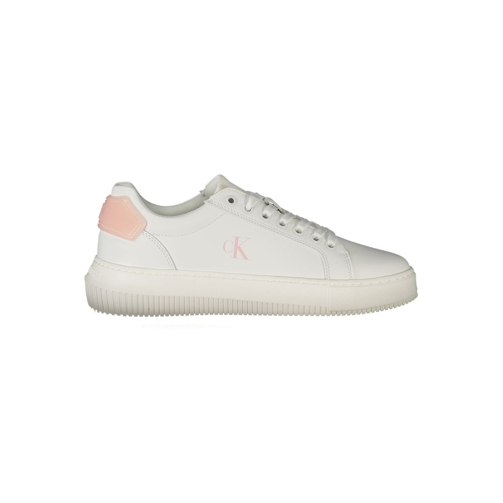 Calvin Klein Calvin Klein White Leather Women Sneaker (Shoe Size Women: EU36/US6, nan: nan, nan: nan)