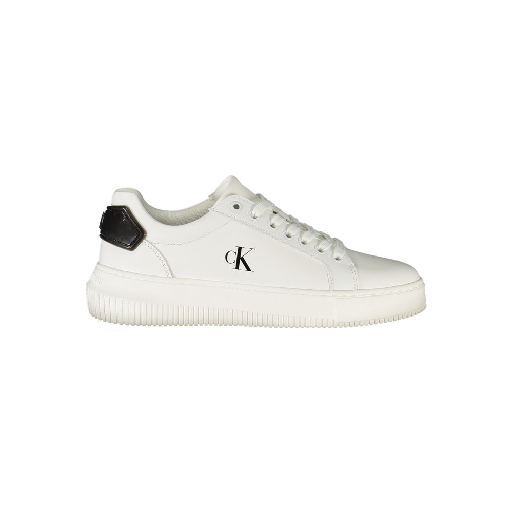 Calvin Klein Calvin Klein White Leather Women Sneaker (Shoe Size Women: EU36/US6, nan: nan, nan: nan)