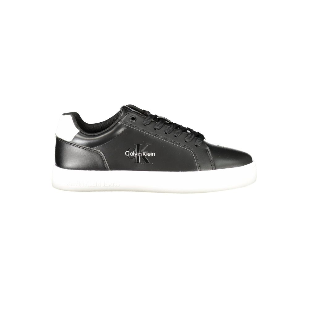 Calvin Klein Calvin Klein Black Leather Men Sneaker (Shoe Size Men: EU40/US7, nan: nan, nan: nan)