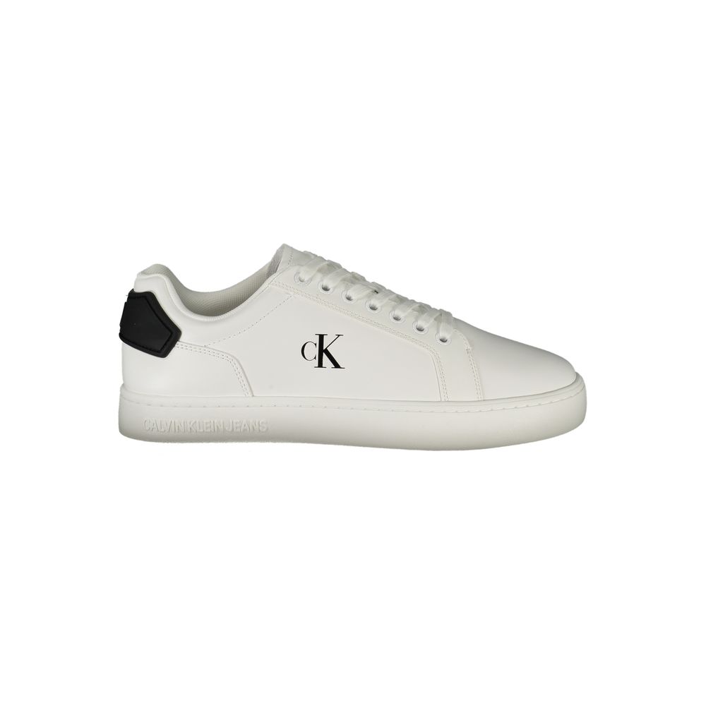Calvin Klein Calvin Klein White Leather Men Sneaker (Shoe Size Men: EU40/US7, nan: nan, nan: nan)
