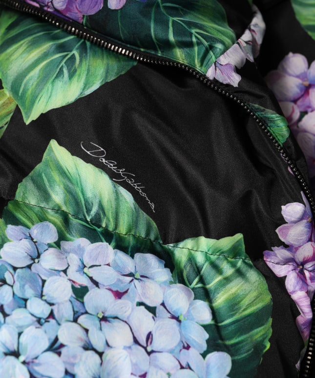 Dolce & Gabbana Multicolor Floral Print Puffer Quilted Jacket