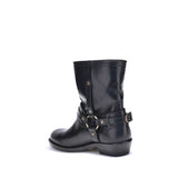 Isabel Marant Black Calf Leather Bos Taurus Ankle Boots