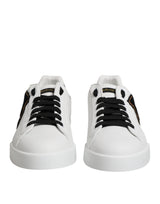 Dolce & Gabbana White DG Logo Portofino Low Top Sneakers Shoes