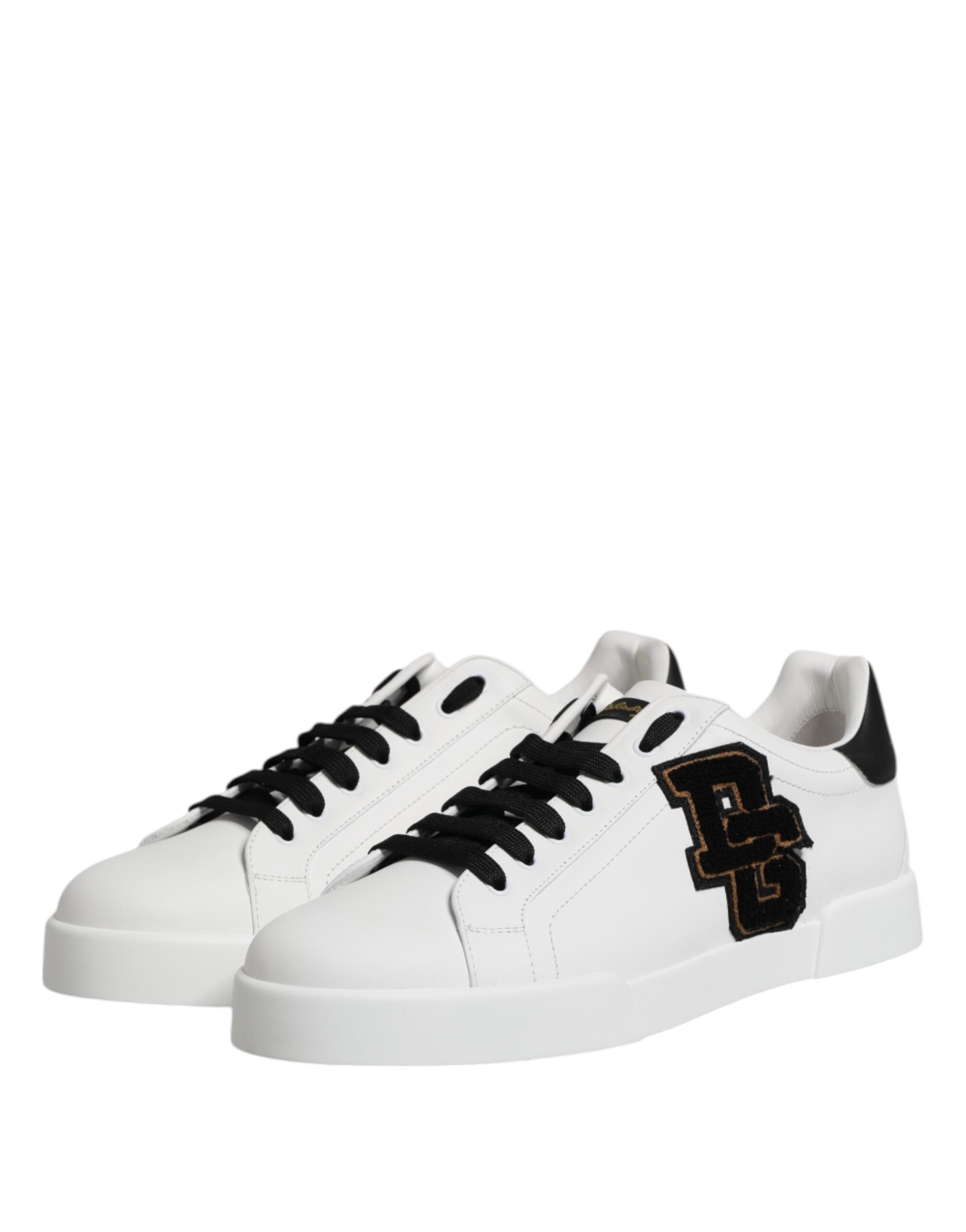 Dolce & Gabbana White DG Logo Portofino Low Top Sneakers Shoes