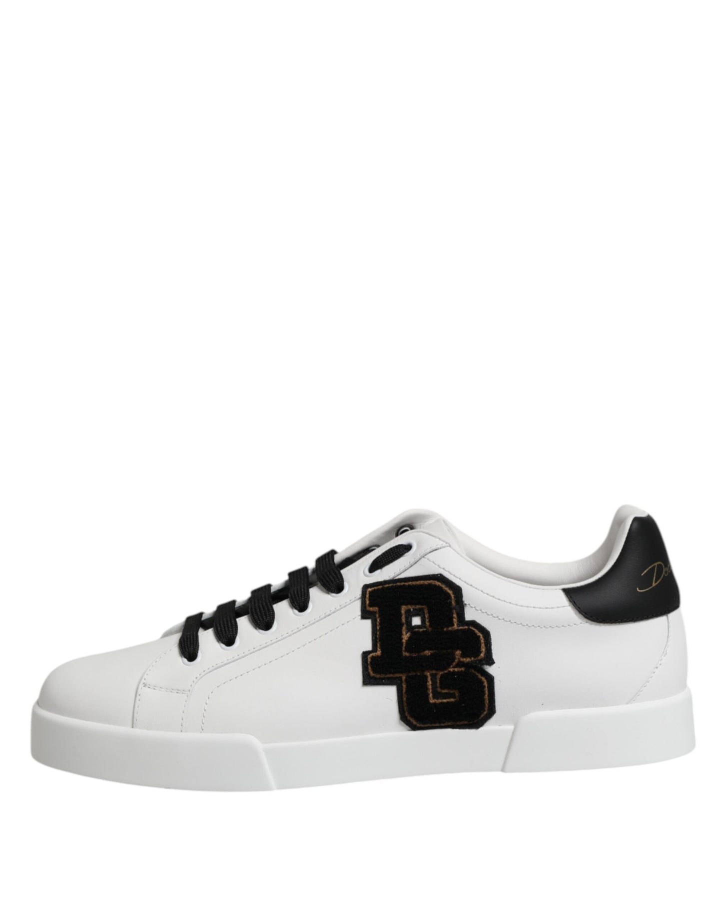 Dolce & Gabbana White DG Logo Portofino Low Top Sneakers Shoes