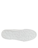 Dolce & Gabbana White DG Logo Portofino Low Top Sneakers Shoes
