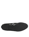 Dolce & Gabbana Black Taormina Lace Slip On Flats Shoes
